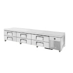 True TRCB-110-HC - Chef Base, (6) drawers, stainless steel front/sides